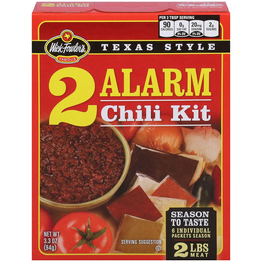 Wick Fowler's S Famous Texas Style 2 Alarm Chili Kit 3.3 Oz