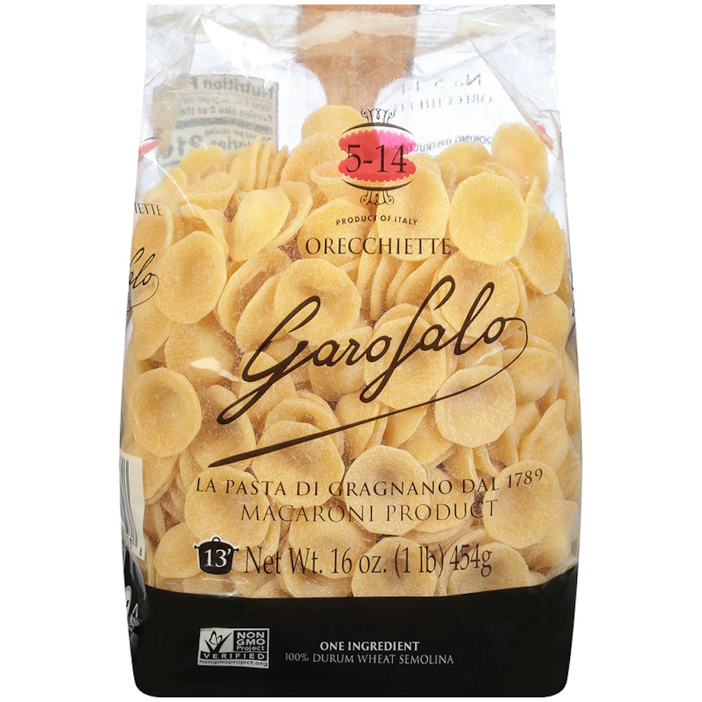 100% Durum Wheat Semolina Macaroni Product, No. 5-14 Orecchiette