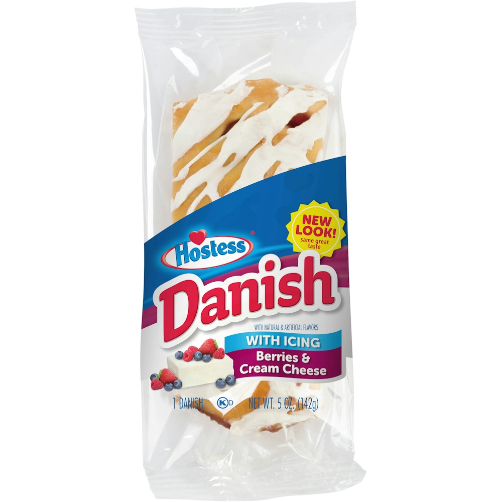 Berries & Cream Cheese Danish with Icing, Berries & Cream Cheese with Icing