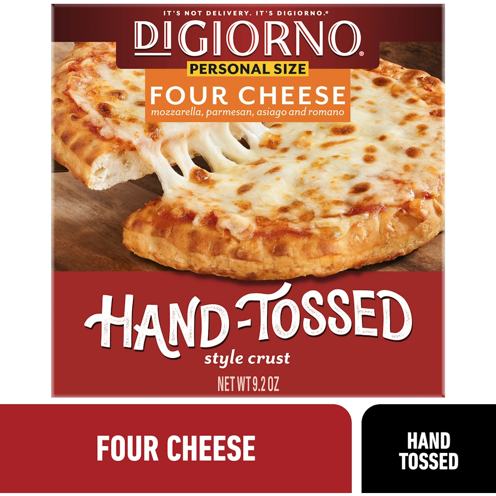 Photo of DiGiorno Pizza, Four Cheese, Style Crust, Hand Tossed, Personal Size 9.2 Oz
