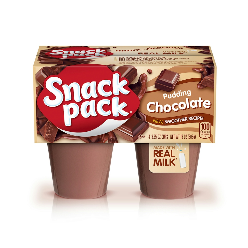 Photo of Snack Pack Chocolate Pudding, 4 Count Pudding Cups