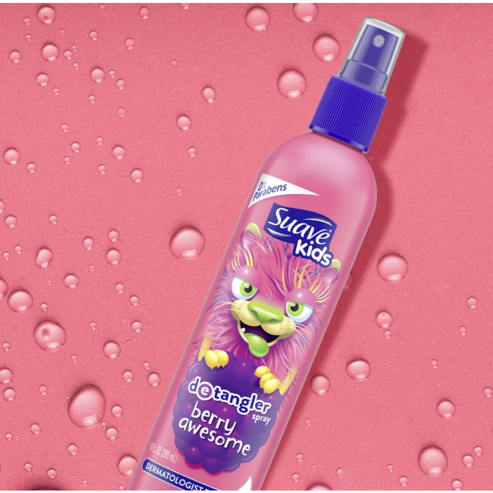 Suave Kids Detangler Spray, Berry Awesome 10 Fl Oz