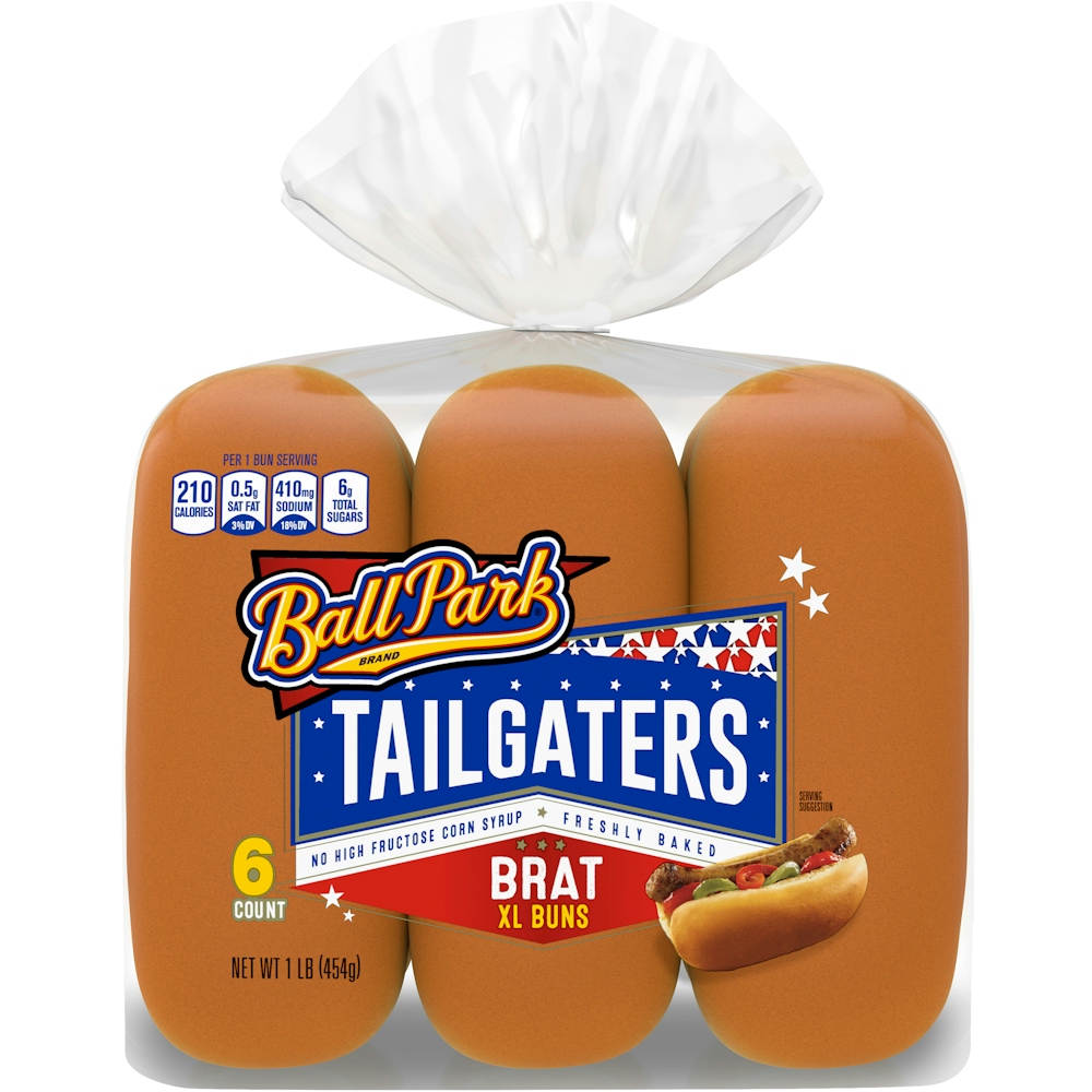 Photo of Ball Park Buns, Brat, Tailgaters, Xl