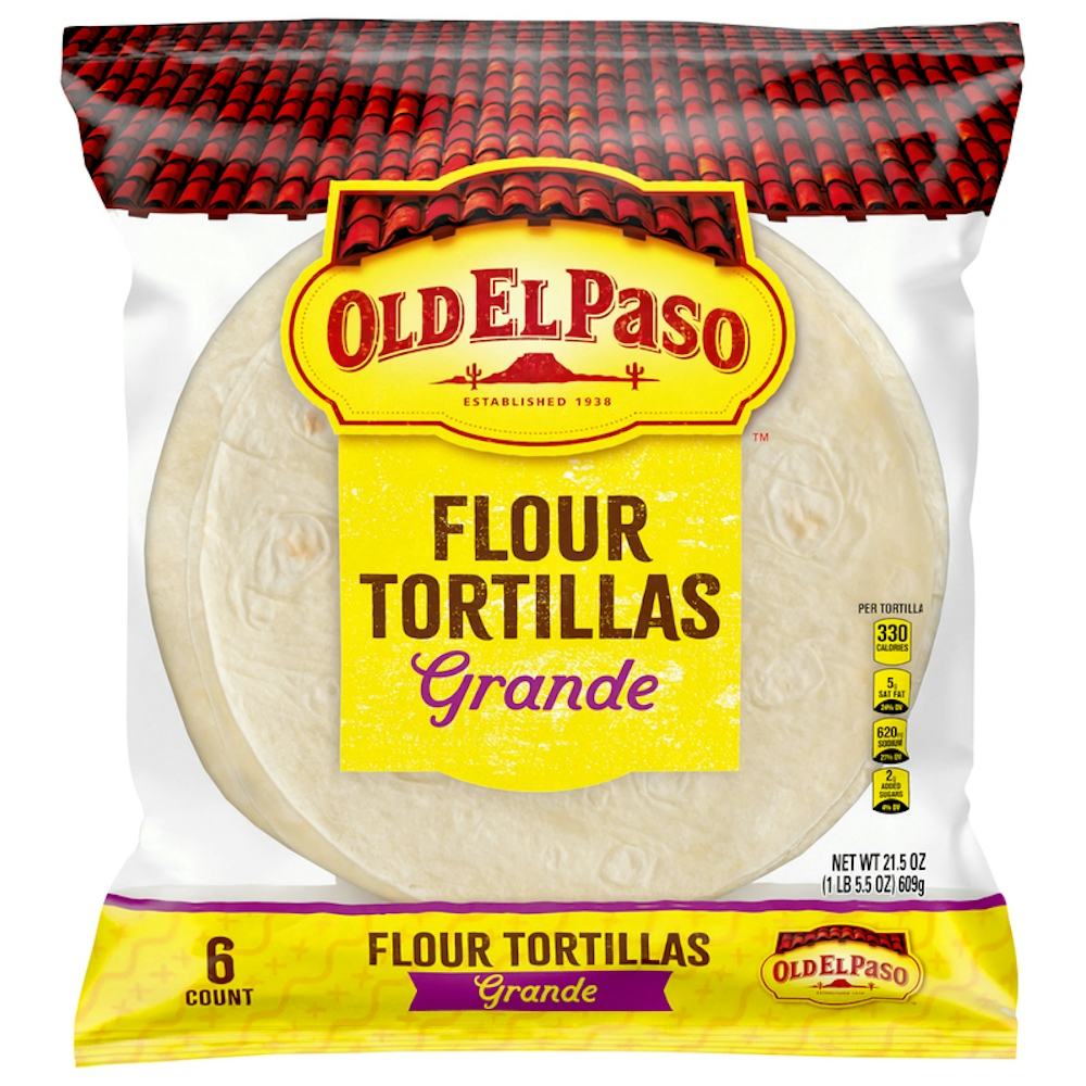 Photo of Old El Paso Flour Tortillas, Grande, Restaurant Style