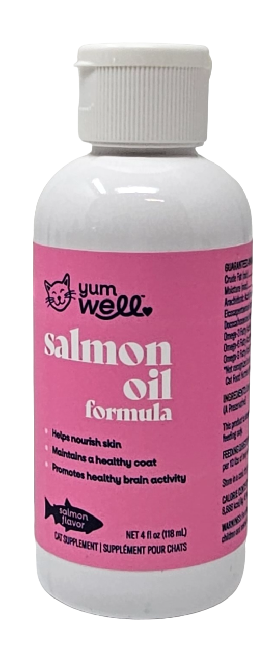 YumWell Salmon Oil Supplement For Cats 4 Ounces