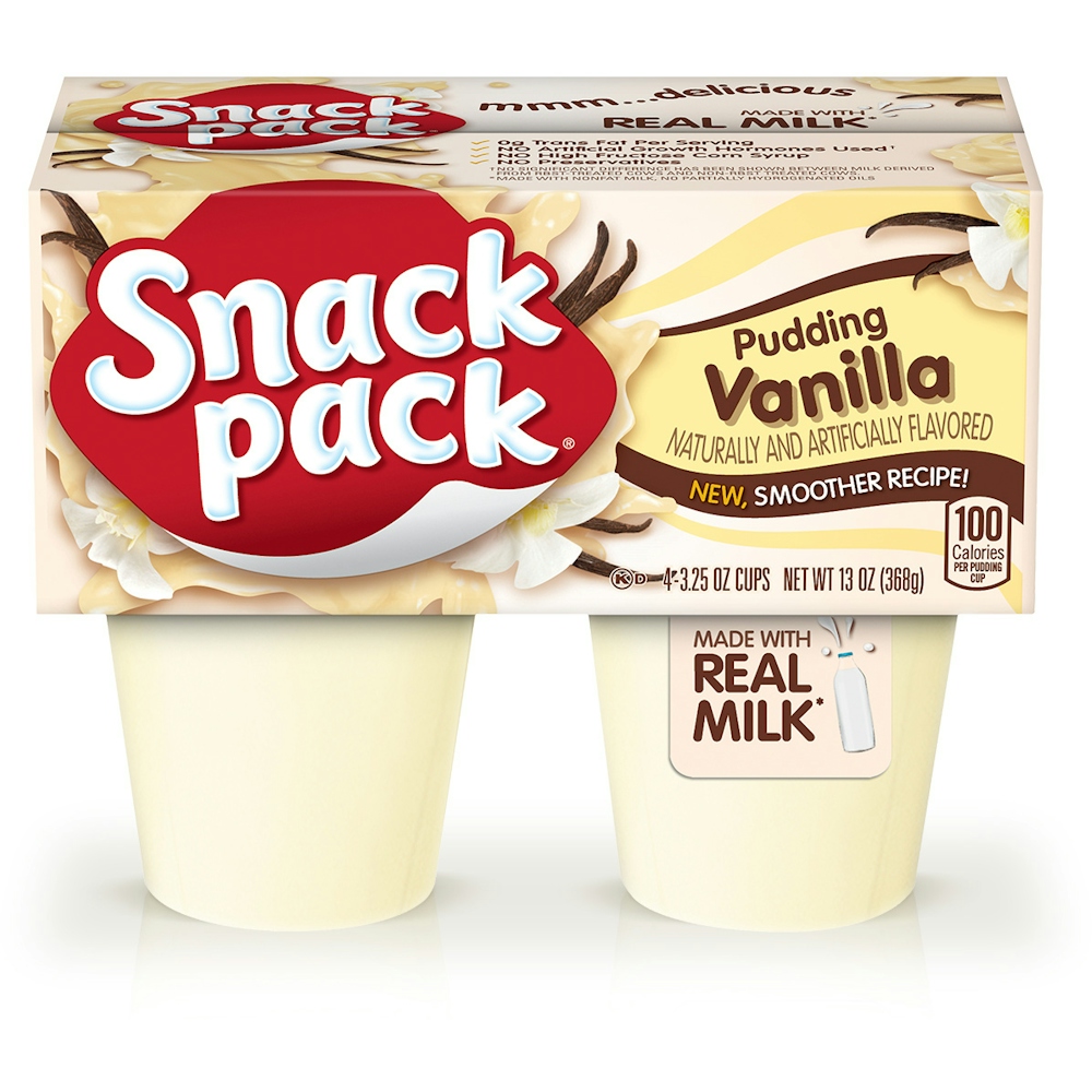 Photo of Snack Pack Vanilla Pudding Cups, 4 Count, 12