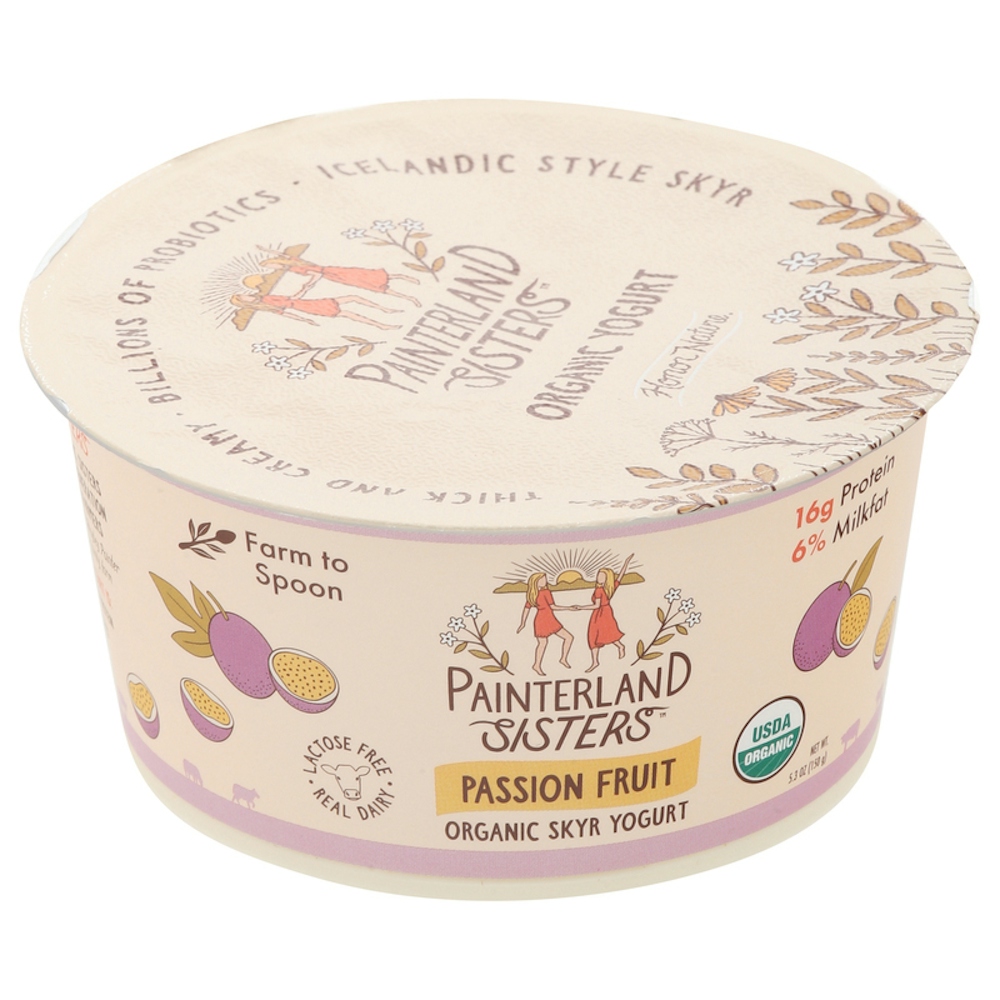 Painterland Sisters Organic Passion Fruit Skyr Yogurt