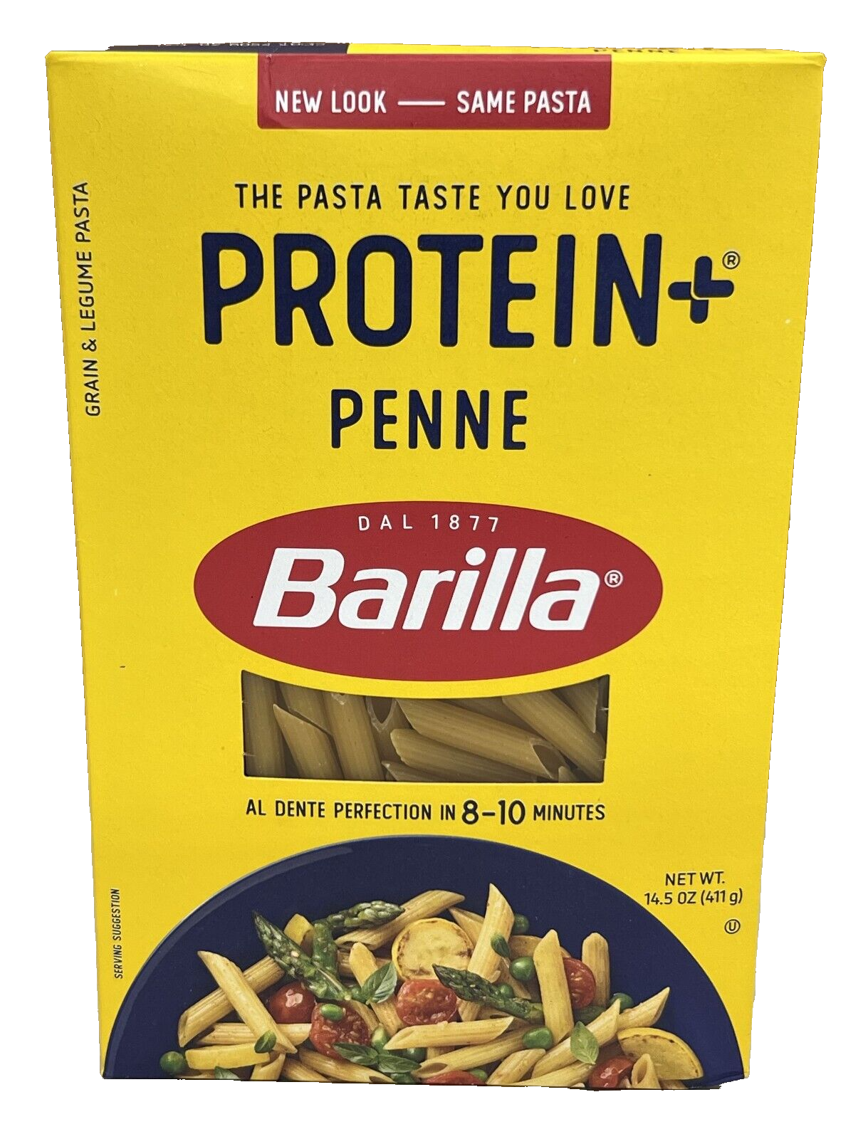 Photo of Barilla Protein Plus Penne Grain & Legume Pasta, 14.5 Ounce