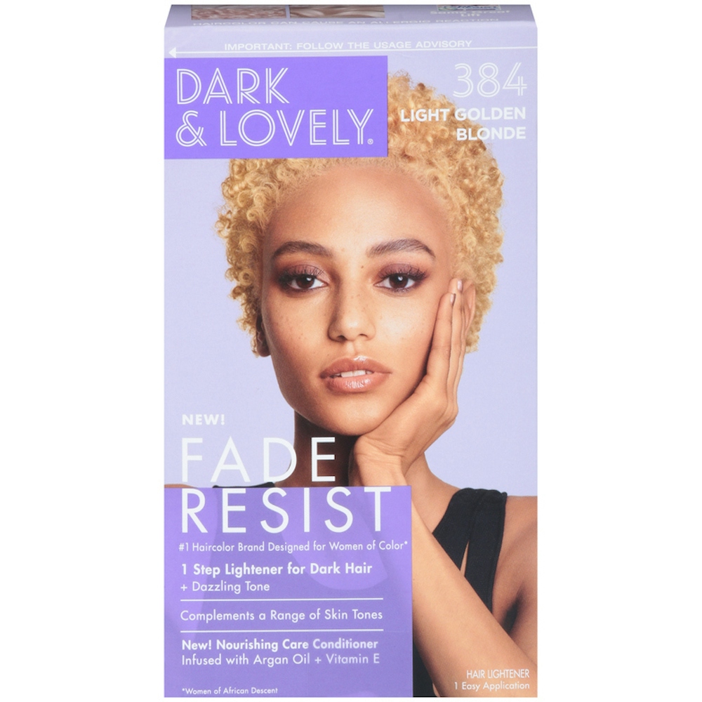 Photo of Dark & Lovely Fade Resist Permanent Hair Color Hi Lift 384 Light Golden Blonde