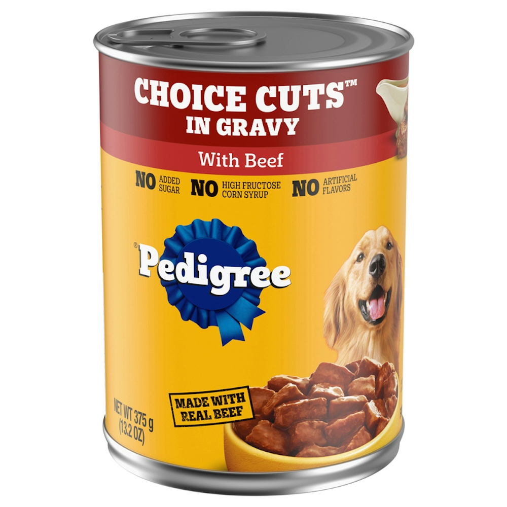 Pedigree Food For Dogs, With Beef, Choice Cuts In Gravy, 13.2 Ounce