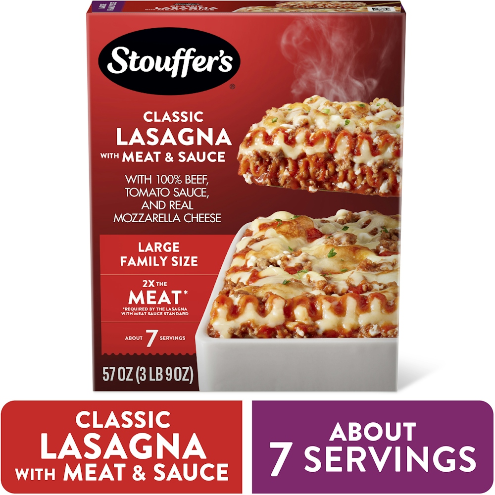 Photo of Stouffer's Large Family Size Frozen Lasagna With Meat & Sauce - 57oz