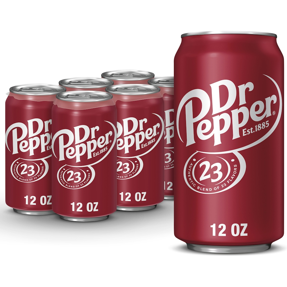 Dr Pepper Soda, 12 Fl Oz Cans