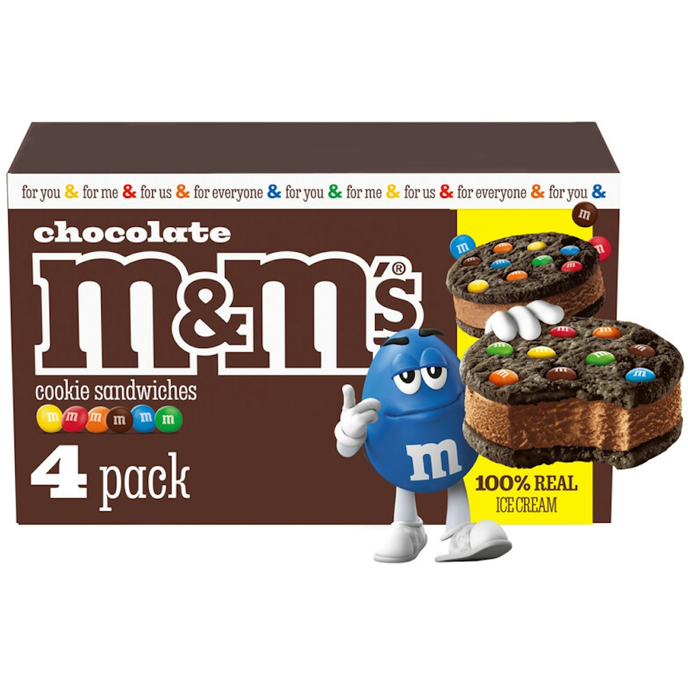 Photo of M&M's Cookie Sandwiches, Chocolate, 4 Pack