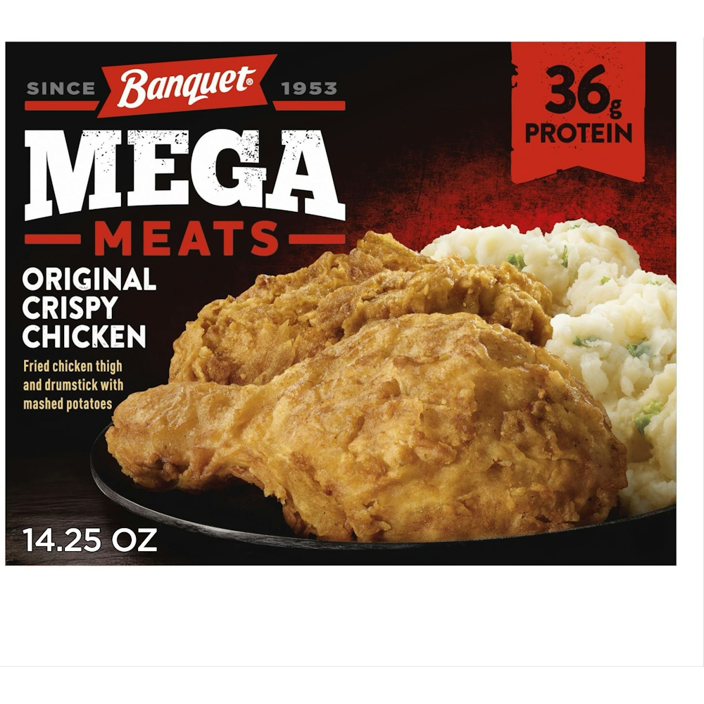 Original Crispy Chicken with Homestyle Mashed Potatoes Fried Chicken Thigh and Drumstick with