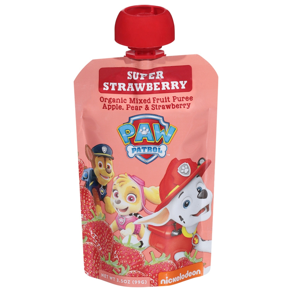 Super Strawberry Organic Mixed Fruit Puree Apple, Pear & Strawberry, Super Strawberry