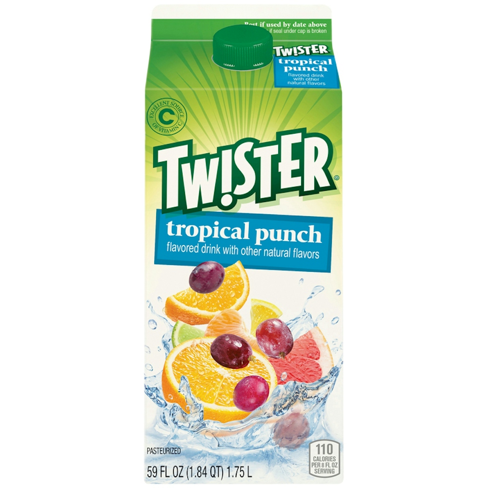 Photo of Twister Tw!ster Tropical Punch Flavored Drink 59 Fluid Ounce Paper Carton