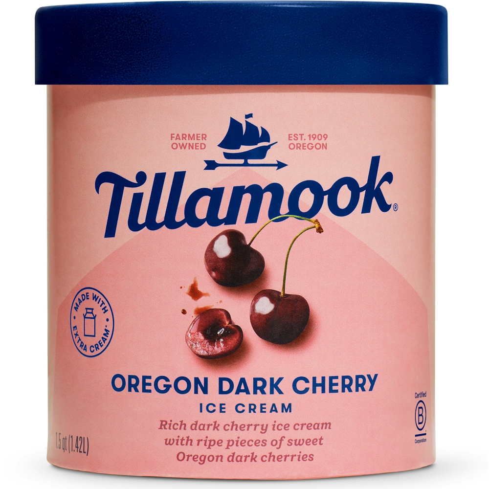 Tillamook Ice Cream, Oregon Dark Cherry