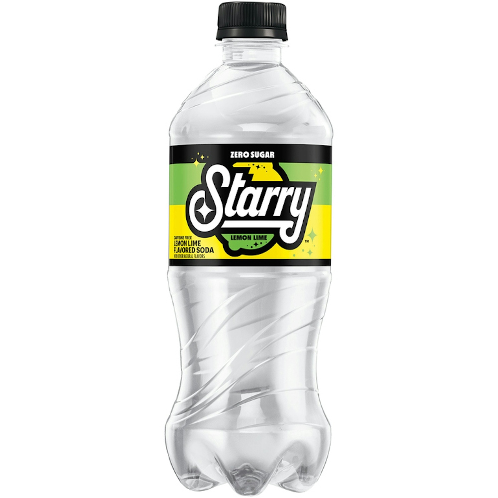 Photo of Starry Zero Sugar Lemon Lime Caffeine Free Soda Bottle
