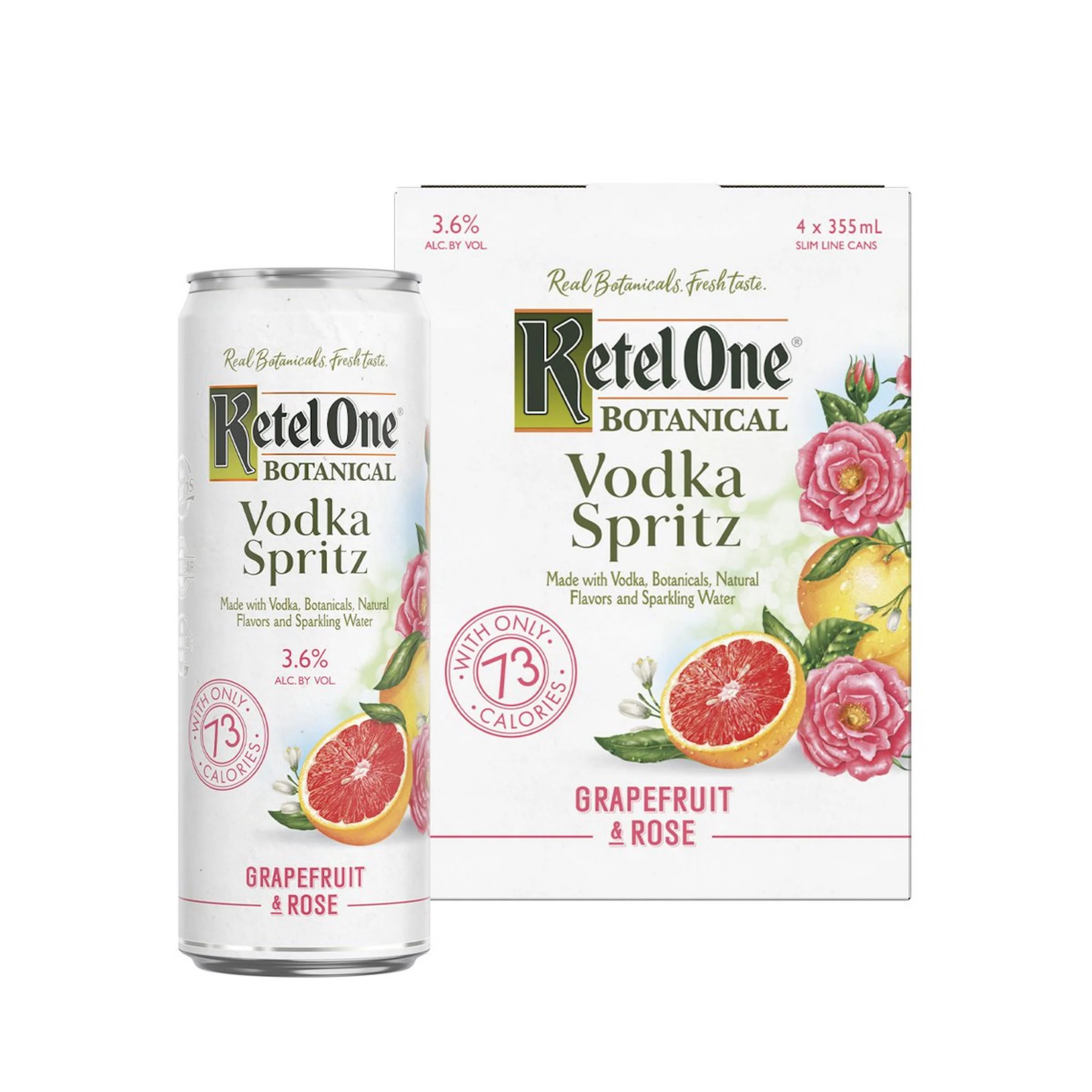 Photo of Ketel One Botanical Grapefruit & Rose Vodka Spritz - 4pk/355ml Cans
