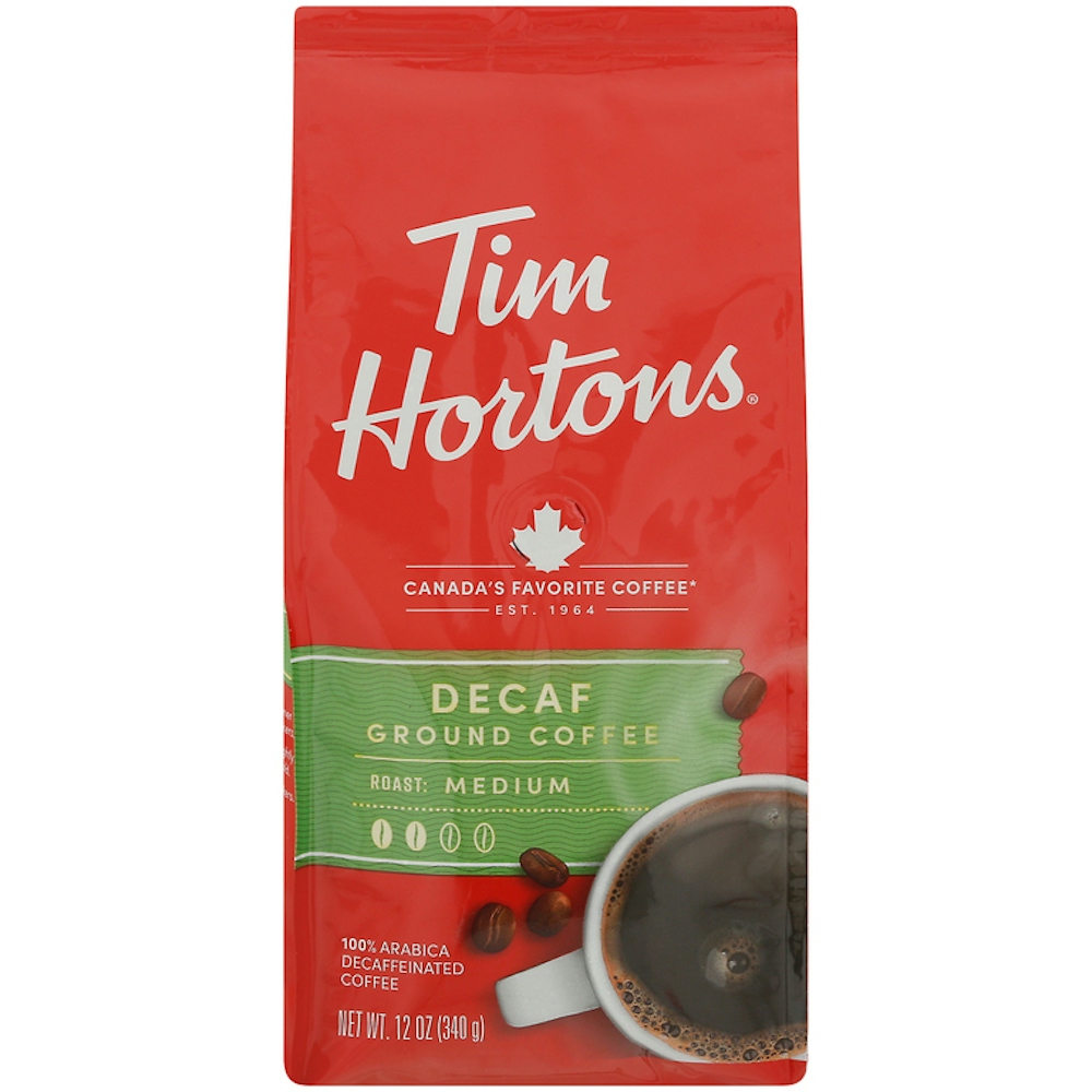 Photo of Tim Horton's Medium Roast Ground Coffee - Decaf - 12oz