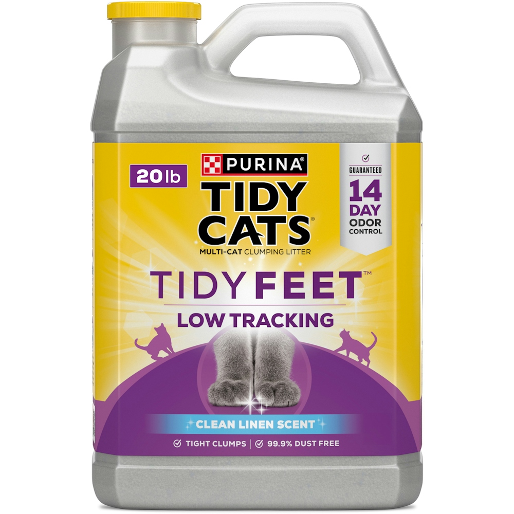 Photo of Tidy Cats Clumping Litter, Multi Cat, Clean Linen Scent 20 Lb
