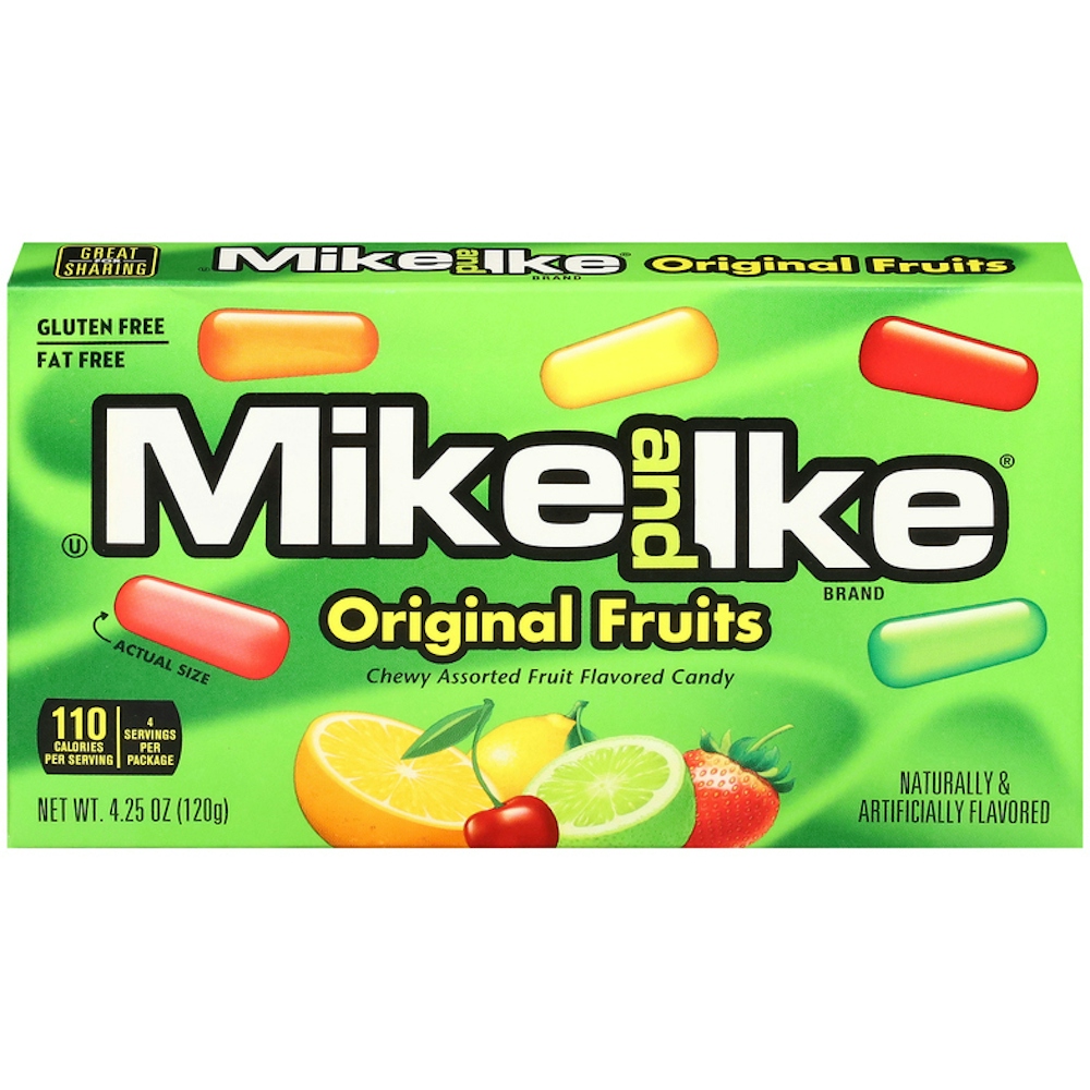 Mike and Ike Original Fruits Chewy Candy Theater Box, 4.25 Ounce