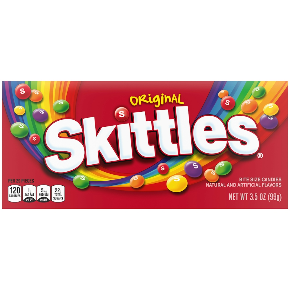 Skittles Original Theater Box Bite Size Candies - 3.5oz
