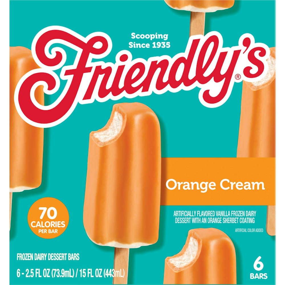Photo of Friendly's Orange Cream Fruit Swirl Bars