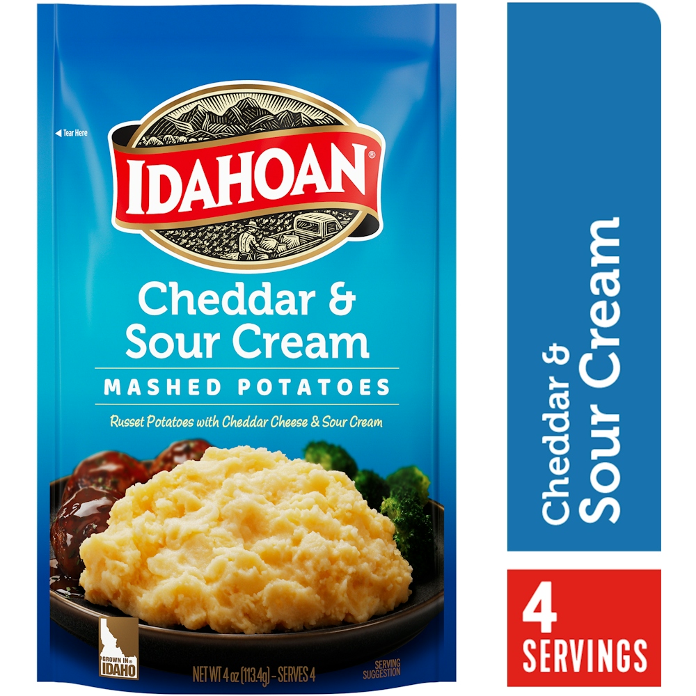 Cheddar & Sour Cream Mashed Potatoes, Cheddar & Sour Cream