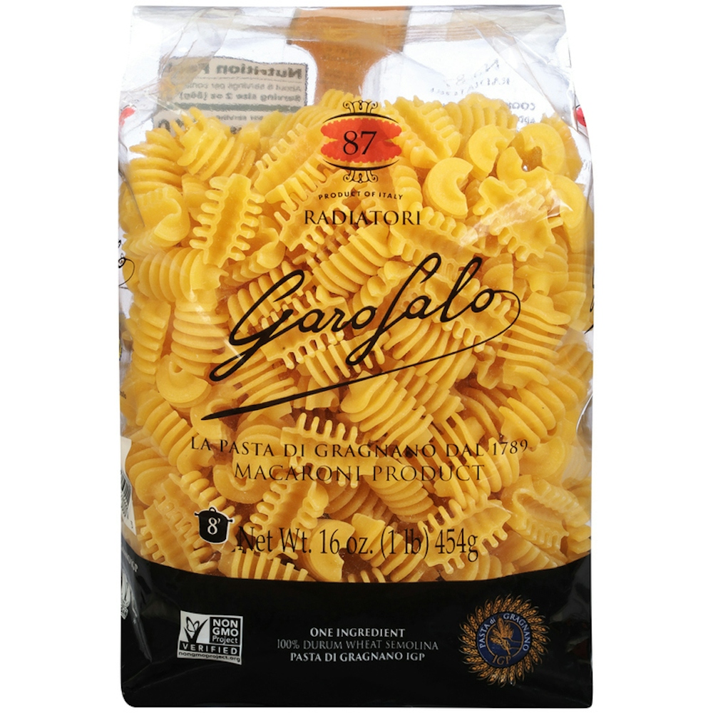 100% Durum Wheat Semolina Macaroni Product, No. 87 Radiatori