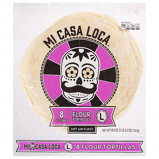 Photo of Mi Casa Loca Tortillas, Flour, Large
