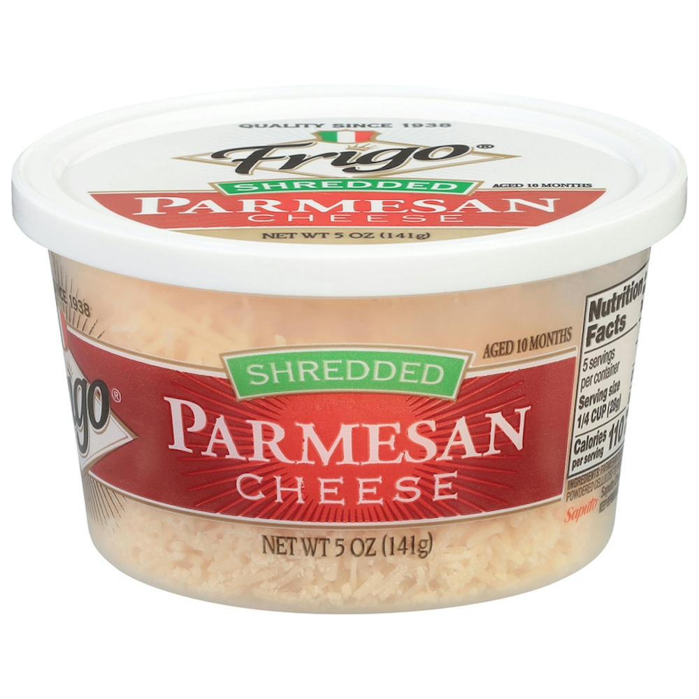 Photo of Frigo Shredded Parmesan Cheese 5 Oz. Tub