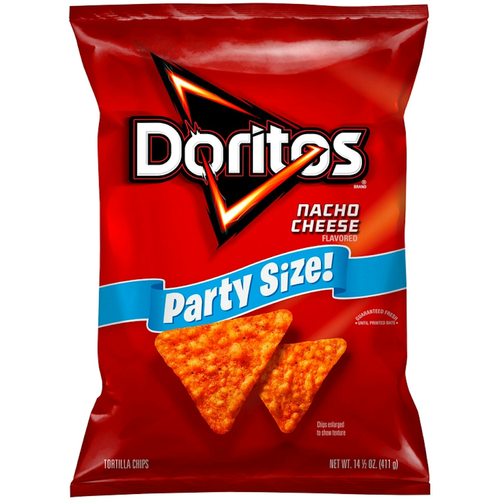Photo of Doritos Nacho Cheese Tortilla Chips Party Size, 14.5 Ounce