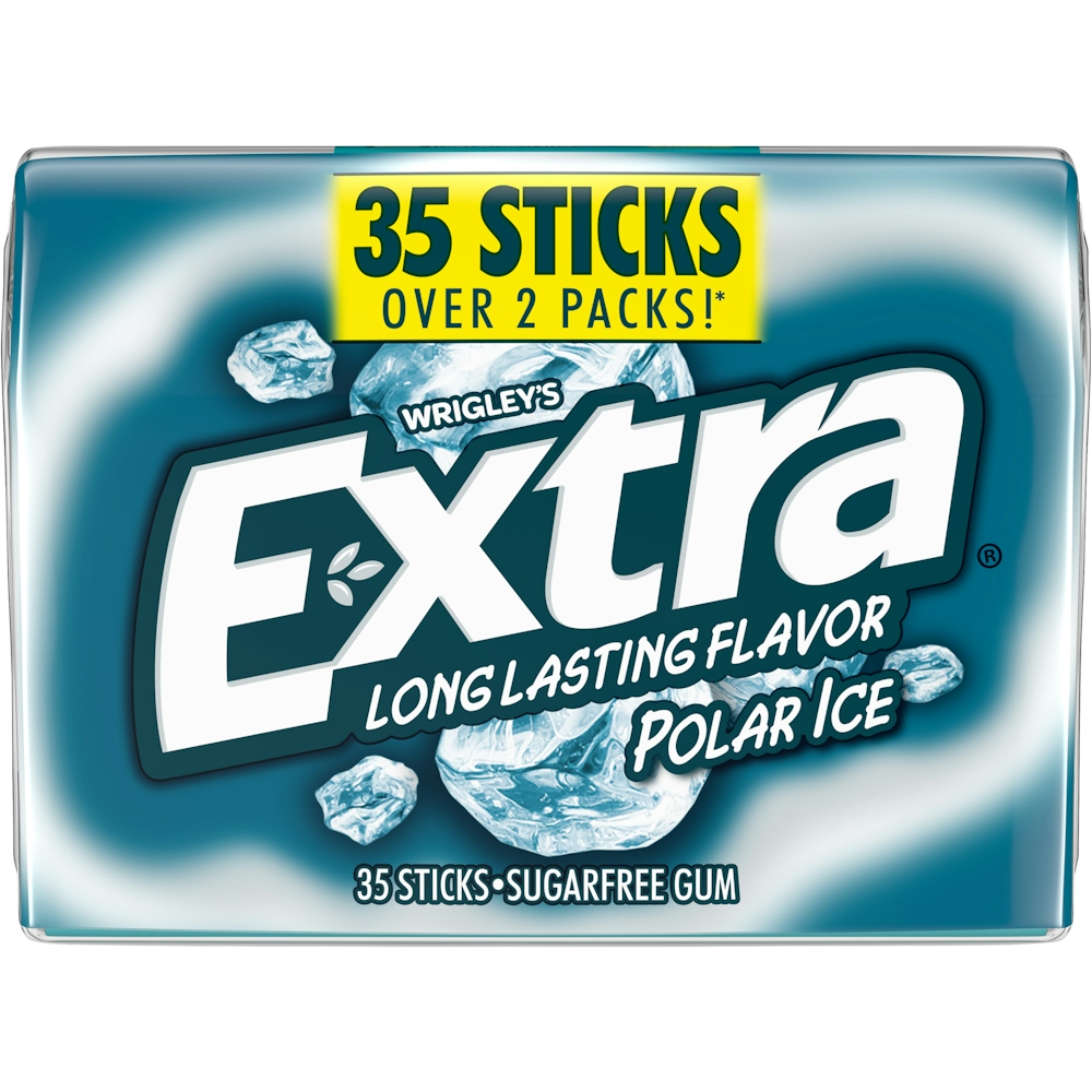 Extra Polar Ice Sugar Free Chewing Gum Pack — UPC 22000017888 — Go-UPC