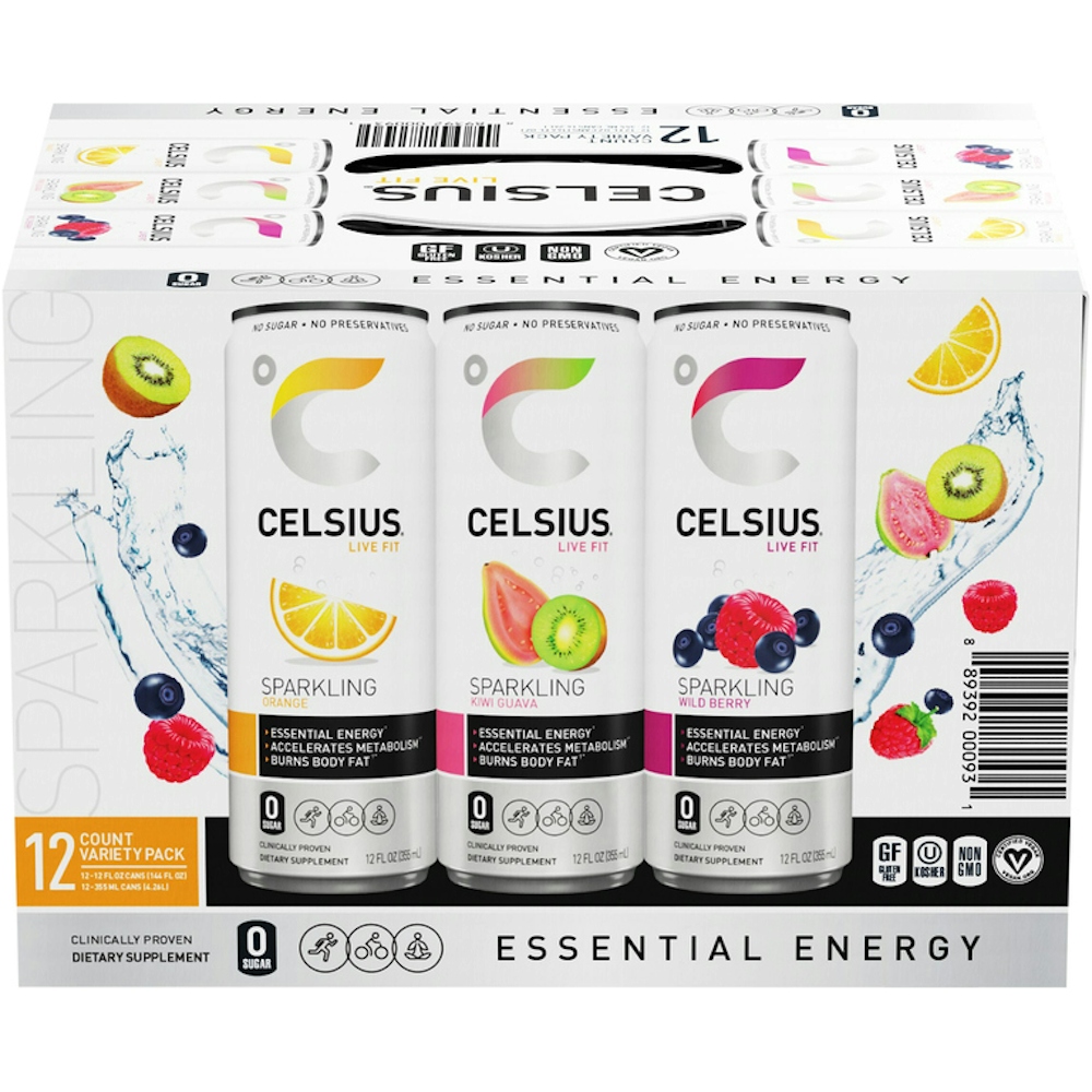 Photo of Celsius Energy Drink, Assorted, Sparkling, Variety Pack