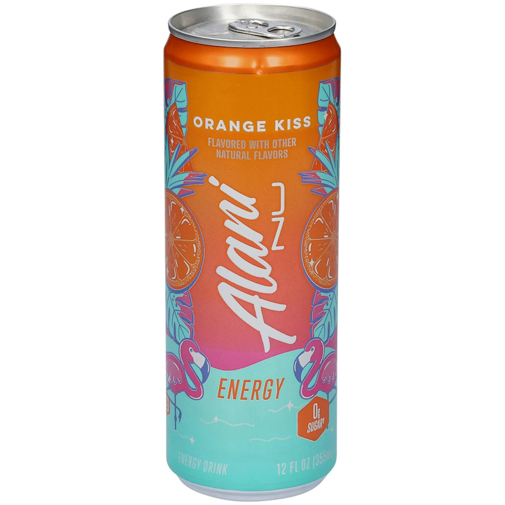 あま Alani Nu Orange Kiss Energy Drink Can — UPC 850645008363 — Go-UPC