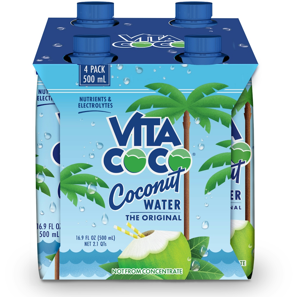 Vita Coco Original Coconut Water Pure, 4 Pack — UPC 898999012001