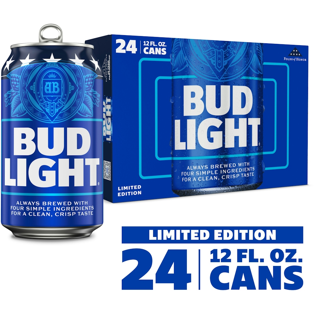 Photo of Bud Light Beer, 24 Pack 12 Fl. Oz. Cans