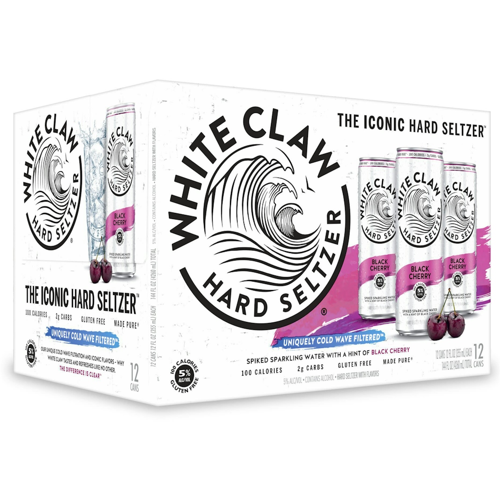 Photo of White Claw Hard Seltzer Black Cherry 12 Pack 12oz Cans