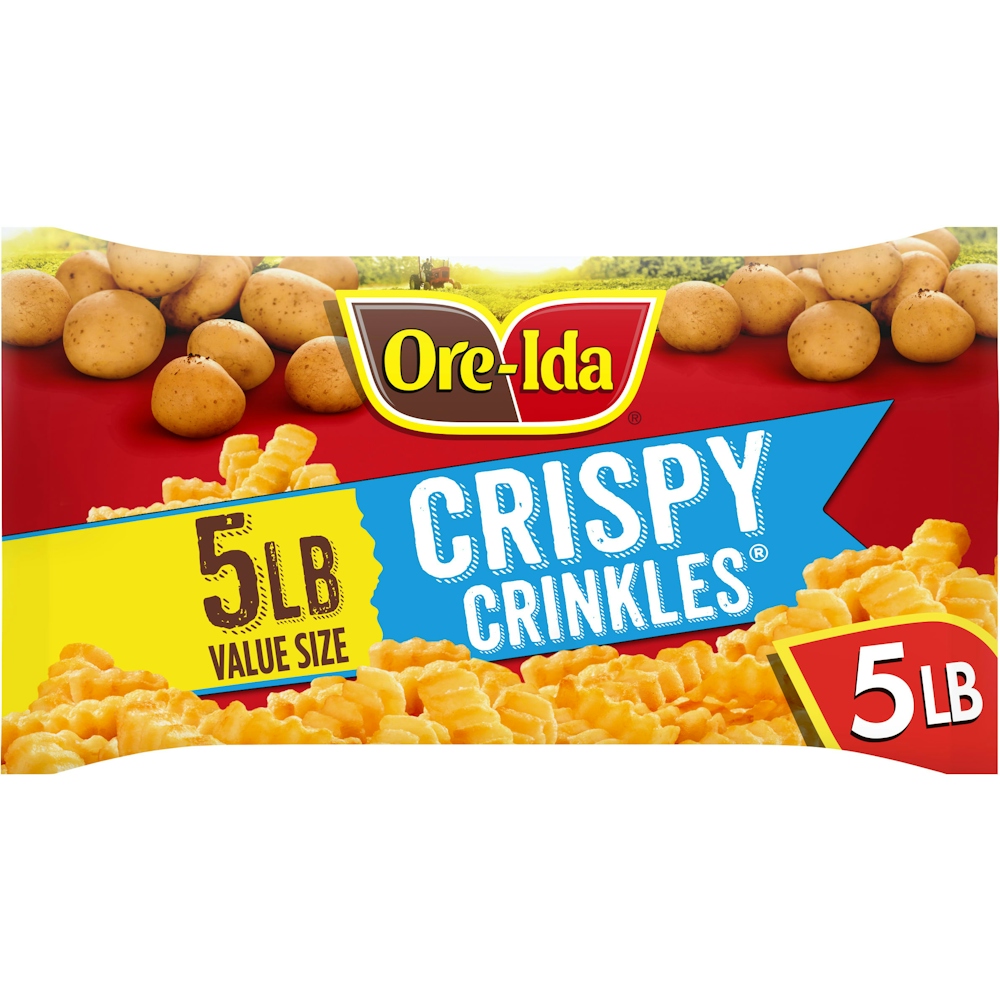 Photo of Ore-Ida Golden Crinkles French Fried Potatoes Value Size, 5 Lb Bag