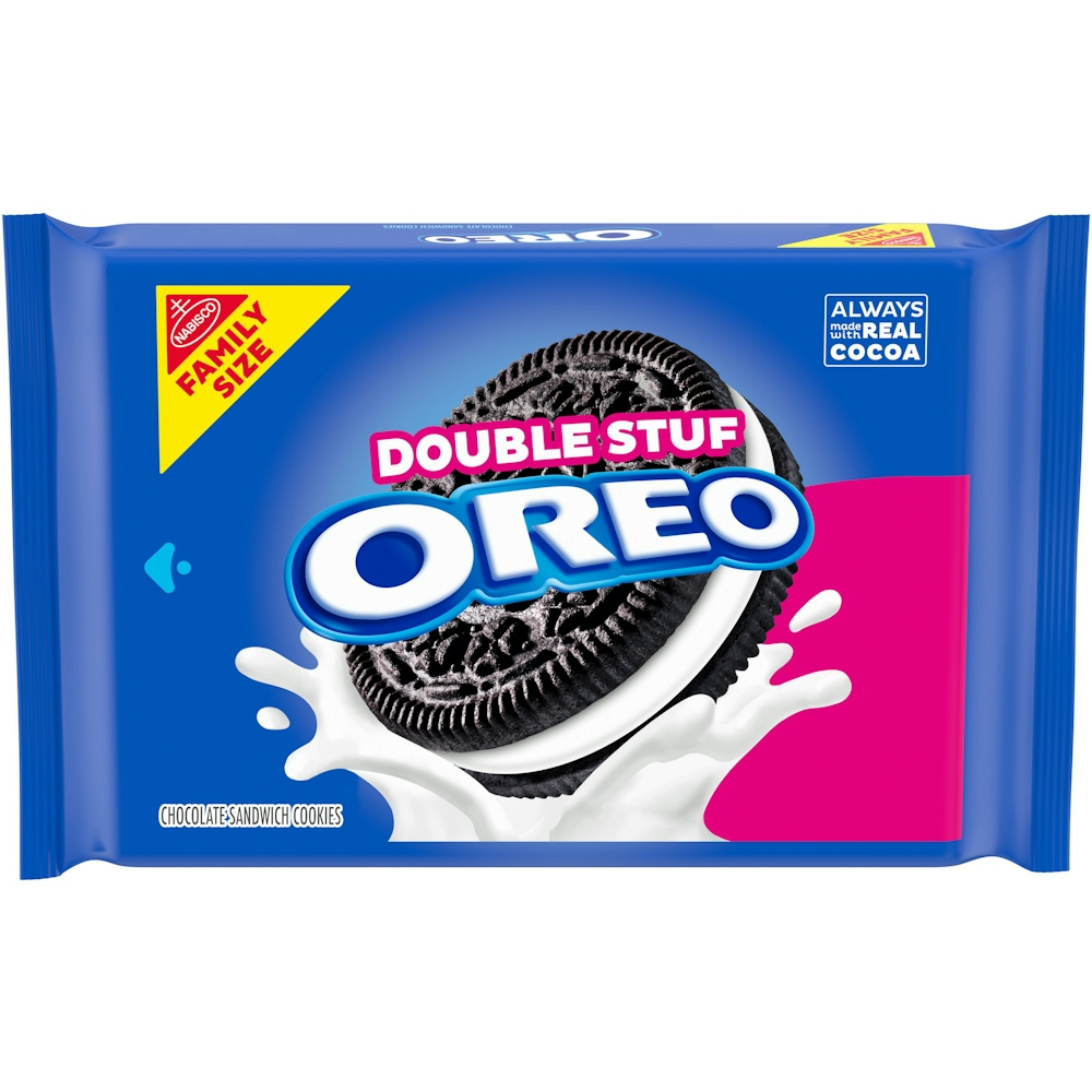 Photo of Oreo Double Stuf Chocolate Sandwich Cookies Family Size, 18.71 Ounce