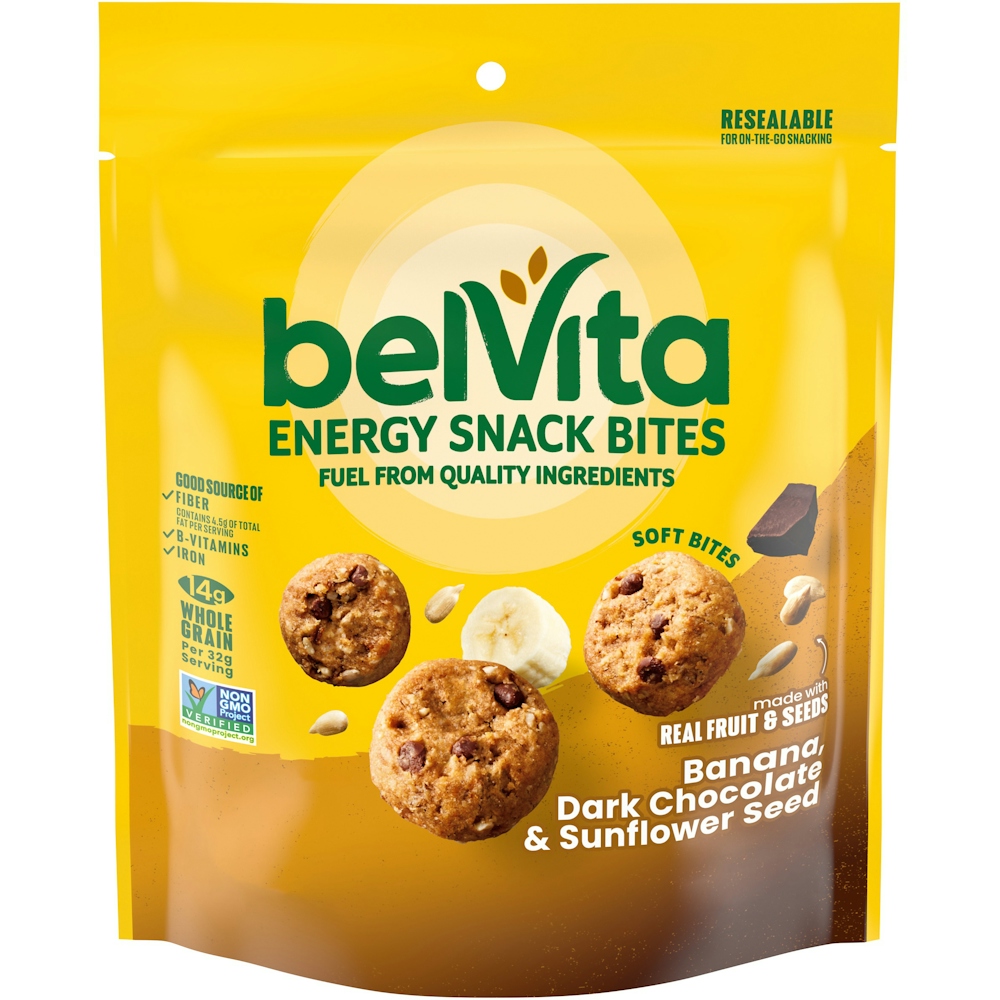 Photo of Belvita Energy Snack Bites Banana Dark Chocolate & Sunflower Seed And - 5 Ounce
