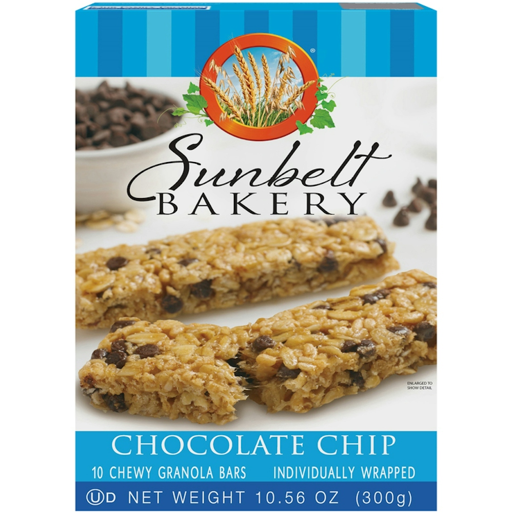 Photo of Sunbelt Bakery Granola Bars, Chocolate Chip, Chewy, 10 Pack
