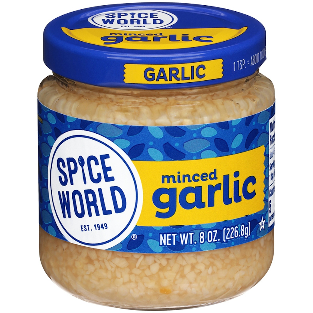 Photo of Spice World Minced Garlic, 8 Oz, 8 Ounce