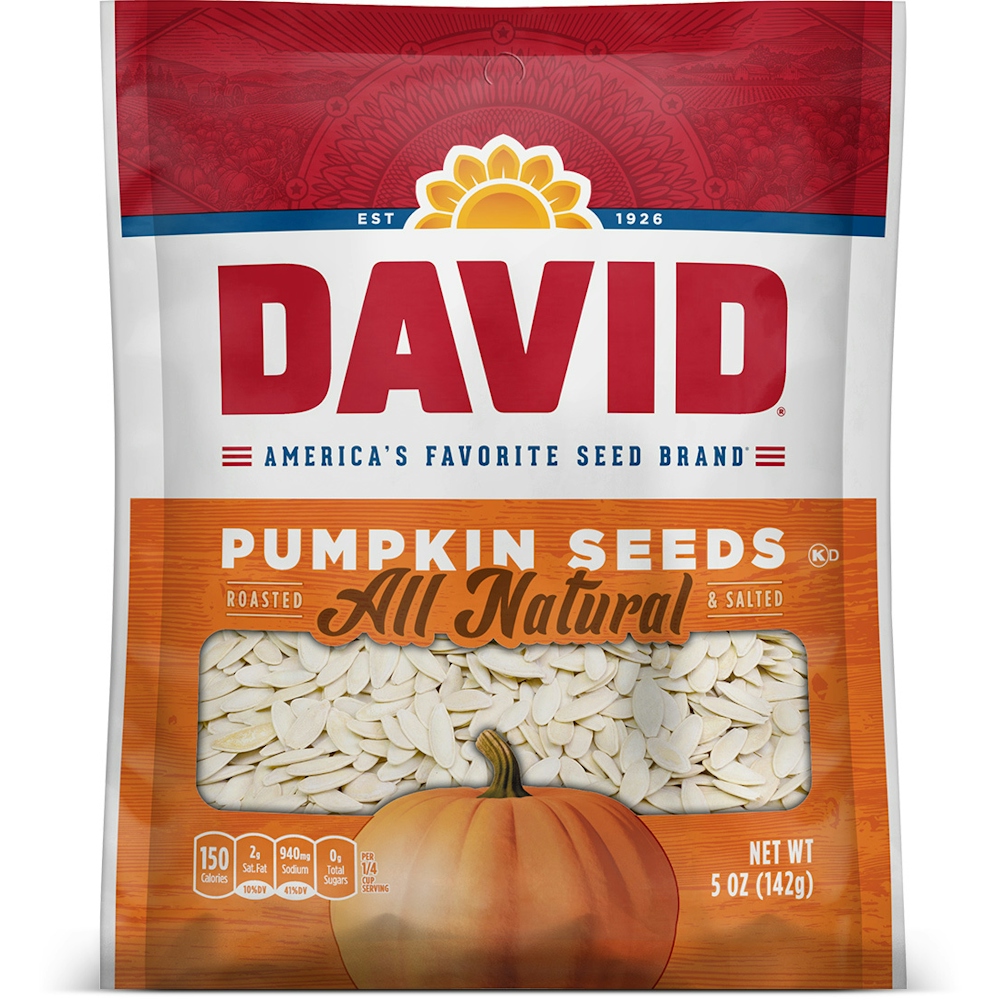 Photo of David Roasted & Salted All Natural Pumpkin Seeds 5 Pt