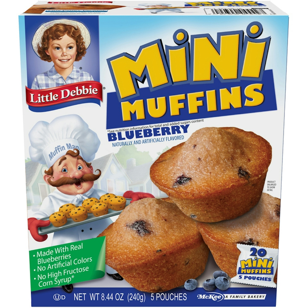 Photo of Little Debbie Muffins, Blueberry, Mini