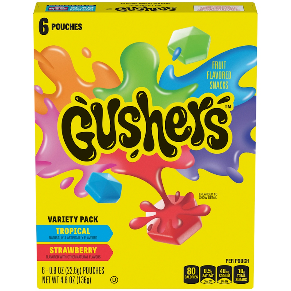 Photo of Fruit Gushers Variety Pack Strawberry Splash/Tropical Flavors Flavored Snacks 6 - 0.8 Oz Pouches