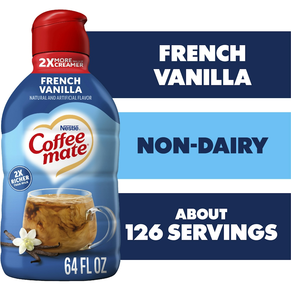 Photo of Coffee-Mate Creamer, Non Dairy, French Vanilla 64 Fl Oz