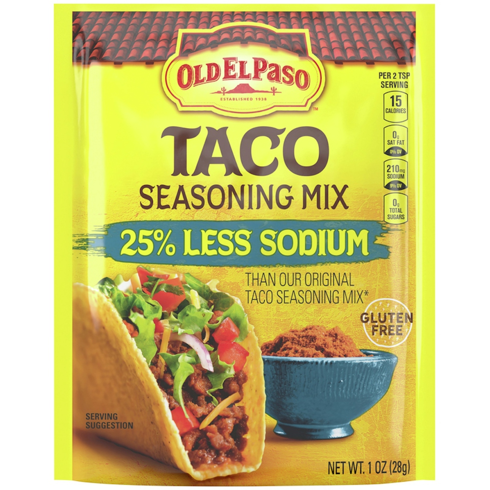 Photo of Old El Paso 25% Less Sodium Taco Seasoning Mix, 1 Ounce