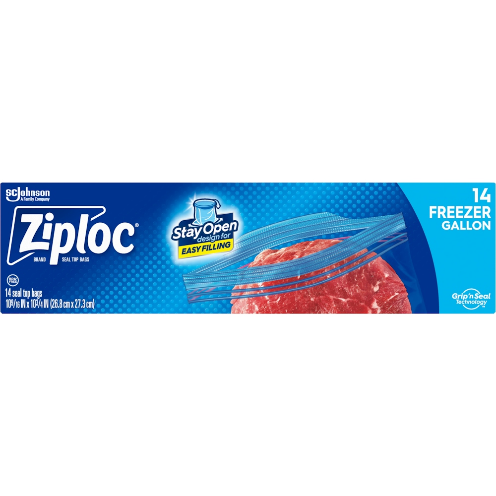 Photo of Ziploc Seal Top Bags, Freezer, Gallon
